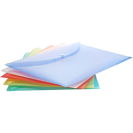 A&T My Clear Bag Plastic File Assorted Color || فايل شفاف ماي كلير باج الوان متنوعة