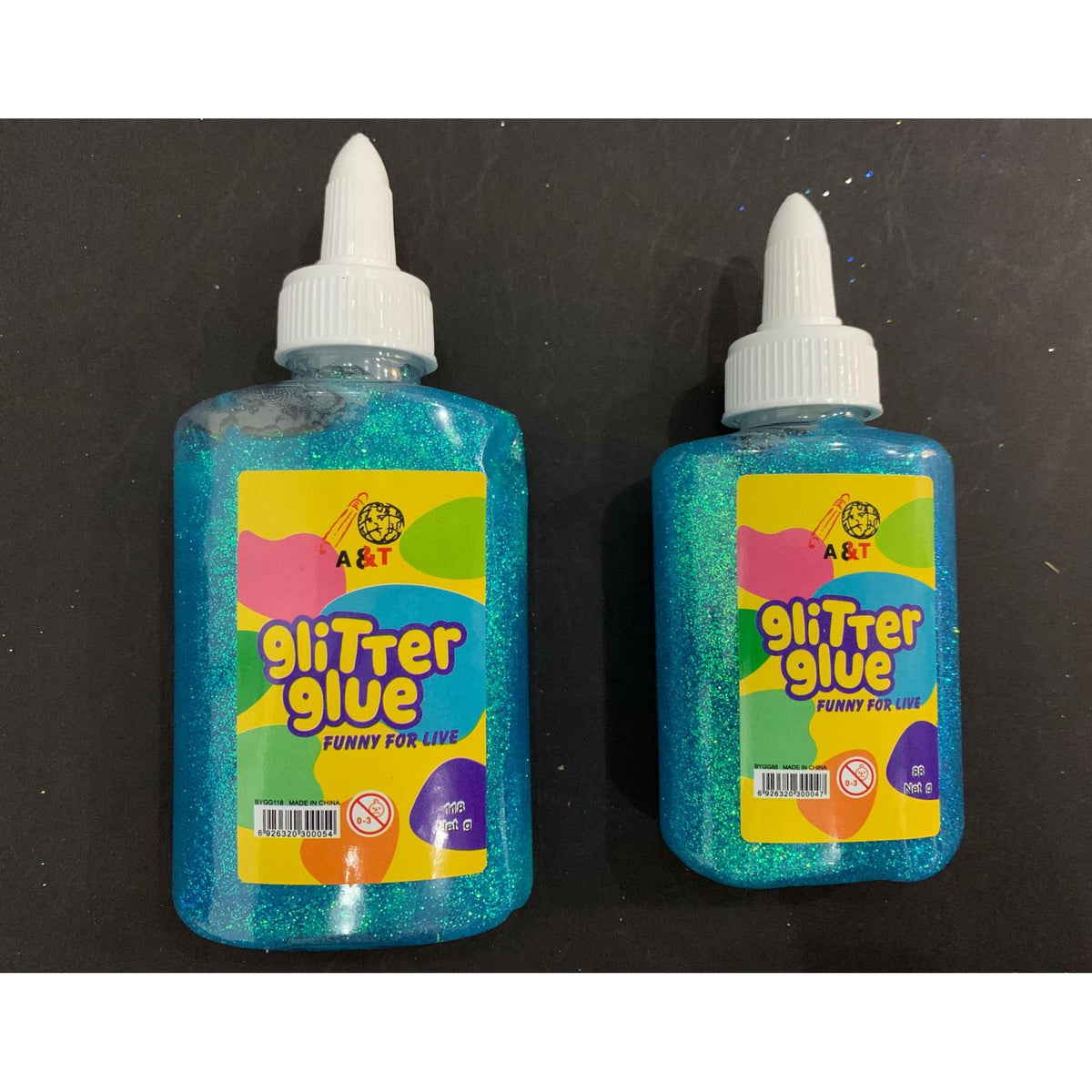 A&T Glitter Glue || صمغ زري قلتر ملون