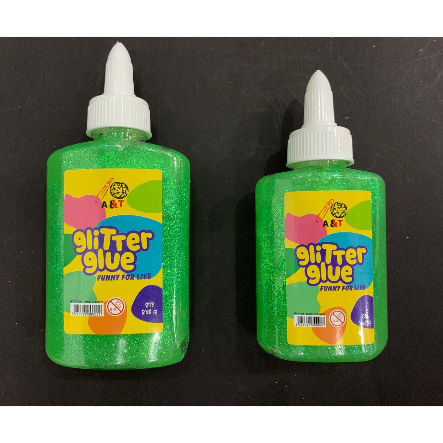 A&T Glitter Glue || صمغ زري قلتر ملون