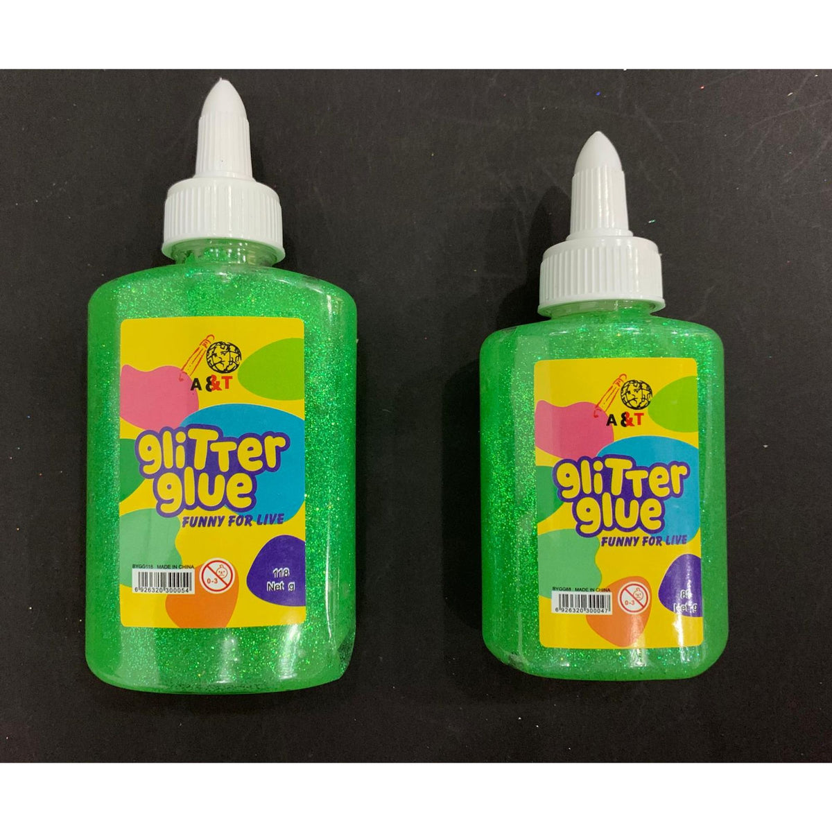 A&T Glitter Glue || صمغ زري قلتر ملون