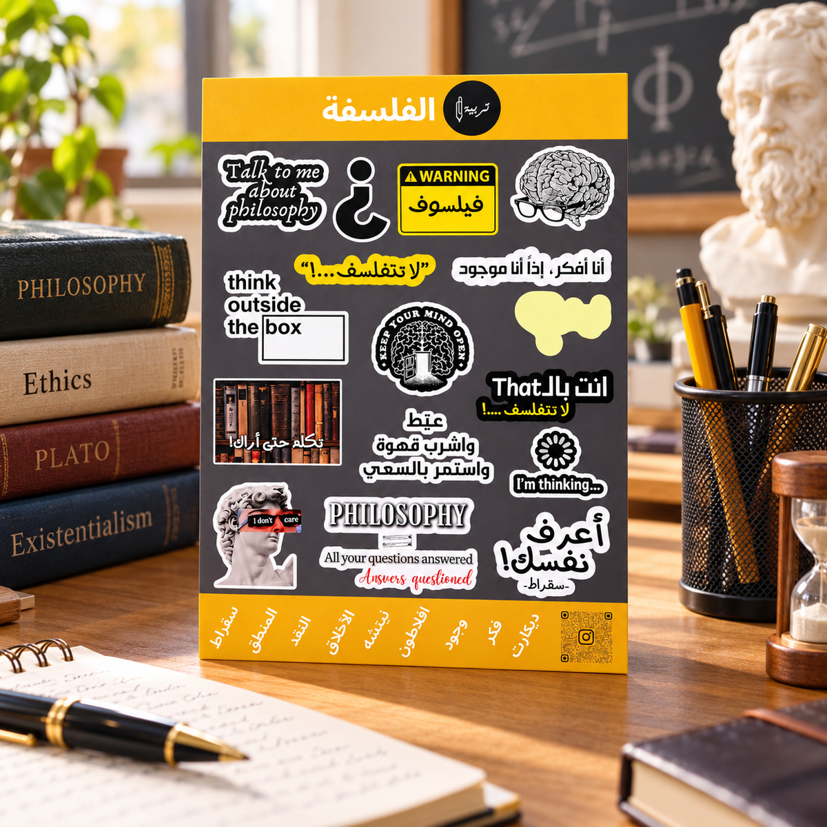 Stickers Spot Philosophy || ستيكرات الفلسفة