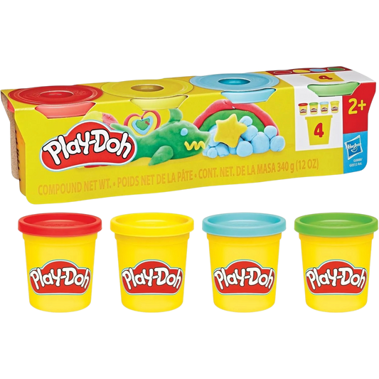 Play Dough 4 Colors Classic Colors || بلاي دوه 4 الوان اساسية