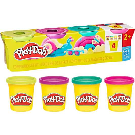 Play Dough 4 Colors Vibrant Colors || بلاي دوه الوان فواتح 4 لون