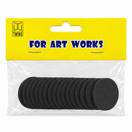Twins Plastic Circles Black || دوائر بلاستيك أسود توينز