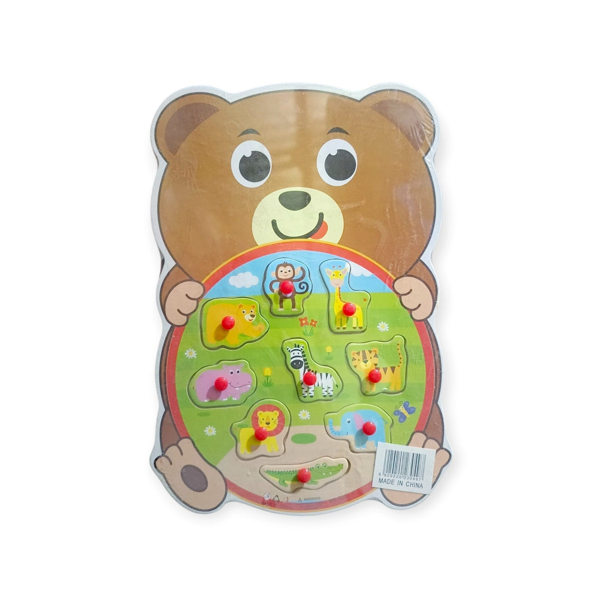Wooden Bear Animal Maze Board