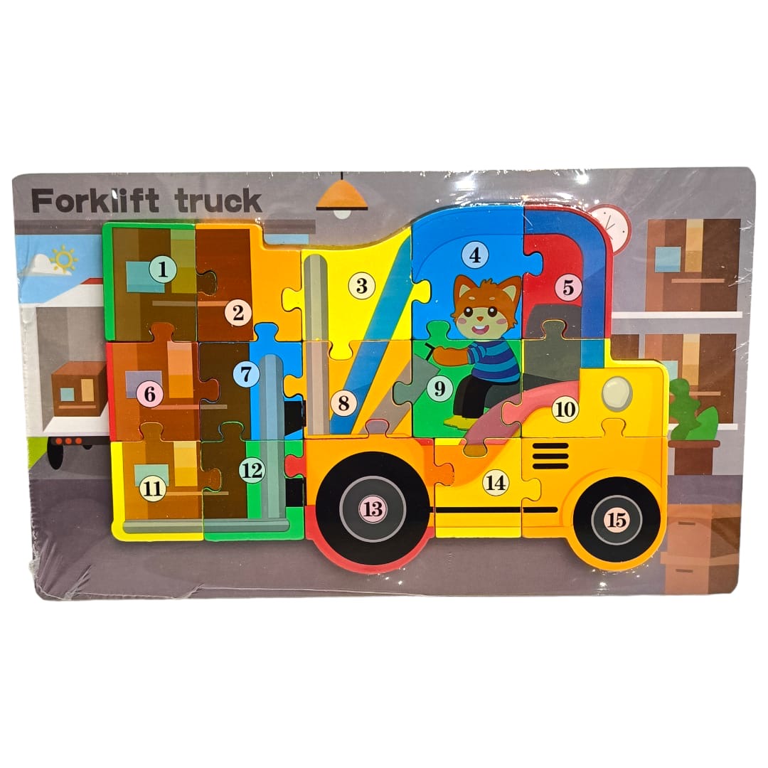 Forklift Truck Puzzle 15 Pieces