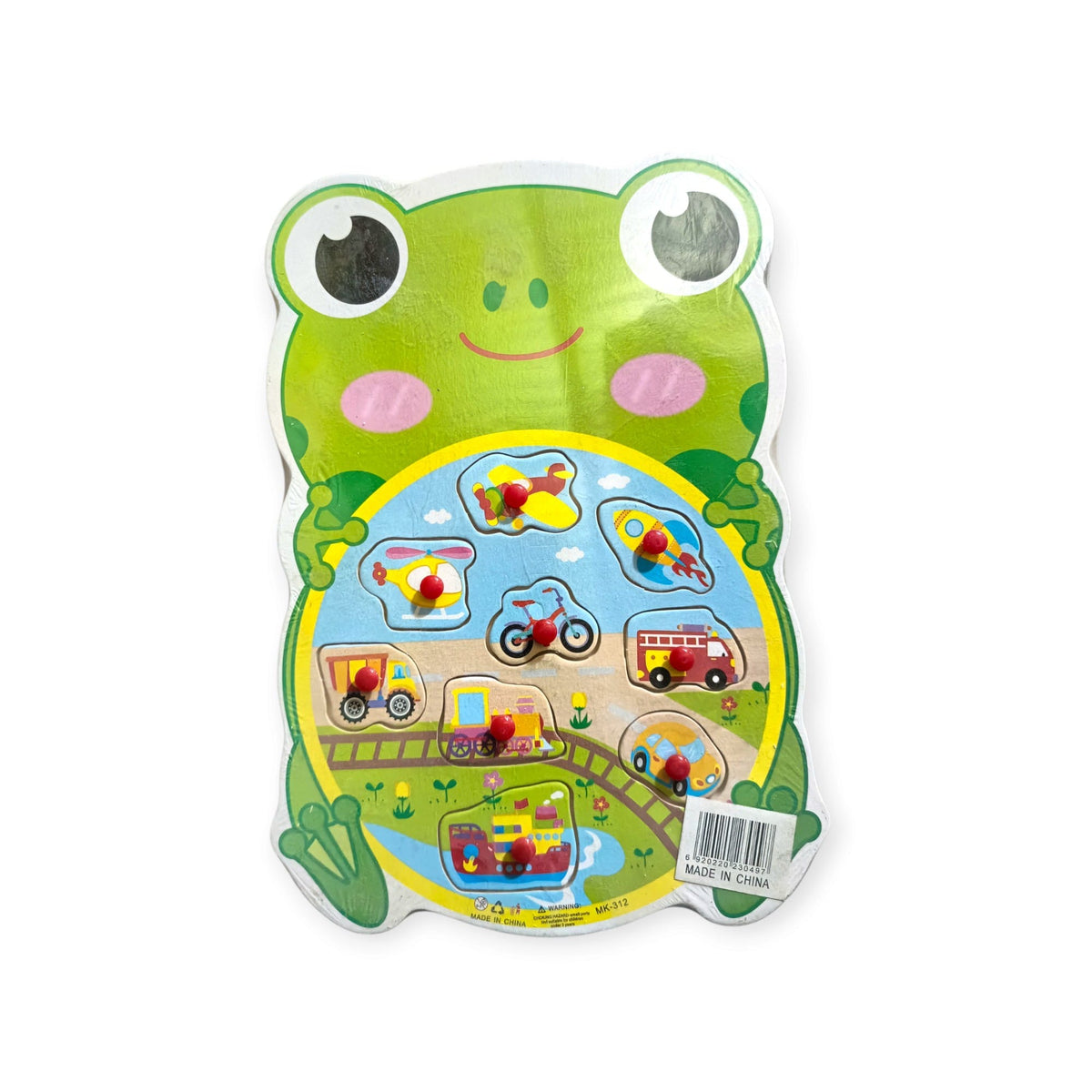 Wooden Frog Vehicle Maze Board