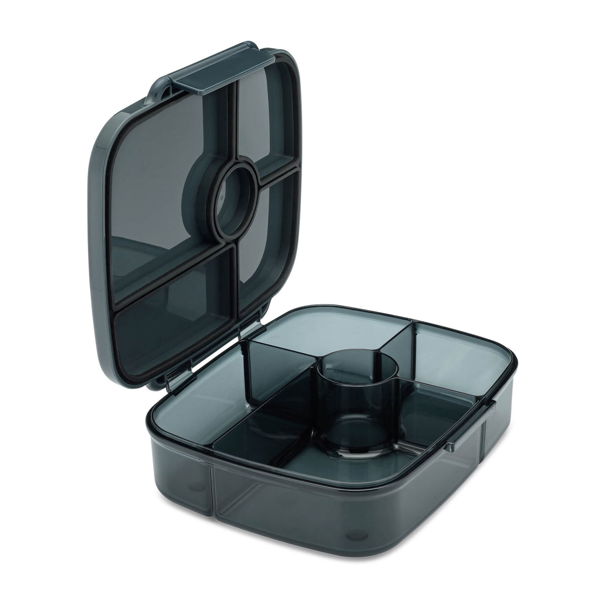 Yumbox Go Berlin Charcoal Gray lunch box closed