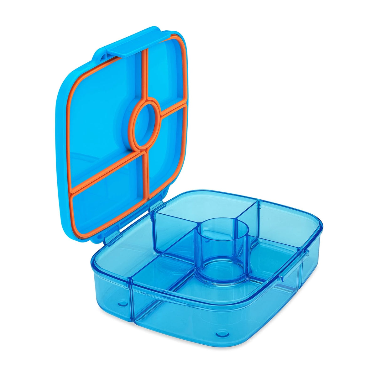 Yumbox Go Miami Blue lunch box open