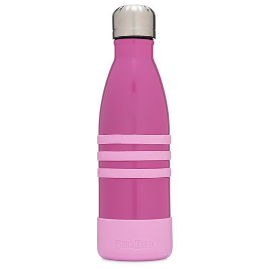 Yumbox Pacific Pink Aqua Water Bottle with Steel cap