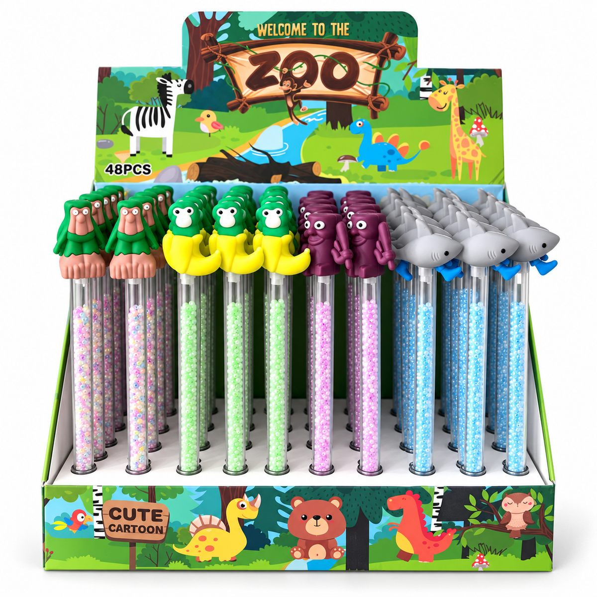 Zoo Character Bead Pen - Assorted, 1 Piece