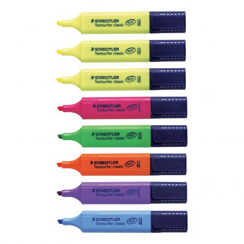 staedtler highlighter 8 colors || اقلام فسفوري ستدلر ٨ لون