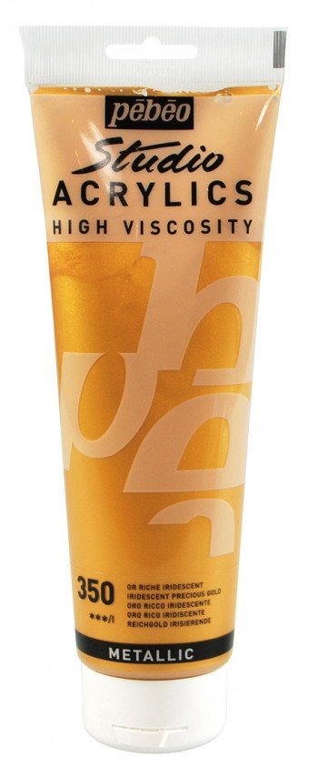 Pebeo Studio Acrylics High Viscosity 250 ml Precious Gold