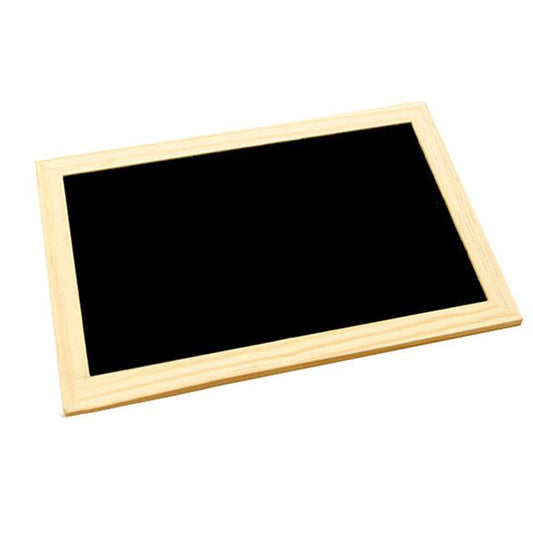 Black Board 25 x 20 cm || لوحة طباشير صبوره اسود بلاك بورد اطار خشبي حجم ٢٥*٣٠ سم