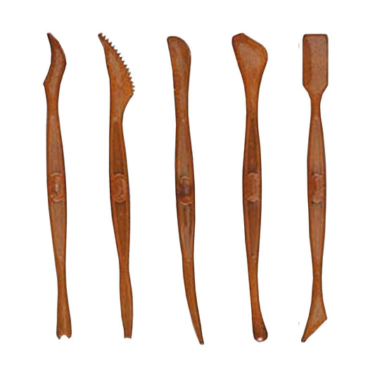 Jovi Plastic Modeling Tools, Set of 5 || مجموعة أدوات بلاستيكية لتشكيل الصلصال جوفي، 5 قطع