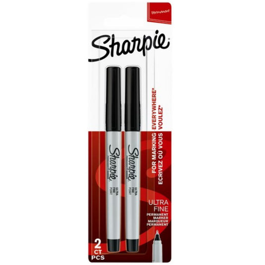 Sharpie Ultra Fine Black 2 Pcs || شاربي الترا فاين اسود 2 قلم