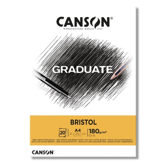 Canson GRADUATE Bristol 180 Gm A4  || A4  كراسة رسم كانسون 180 جرام