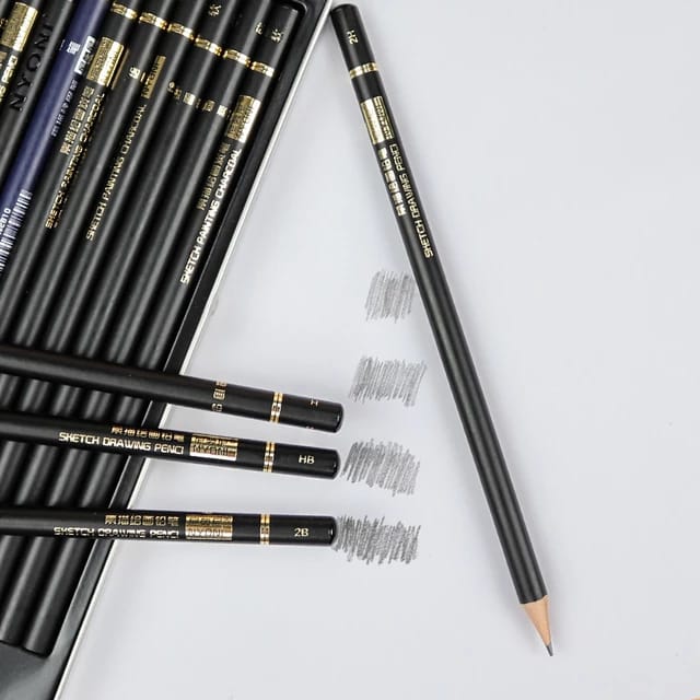 اقلام سكتش و فحم طقم 30 قطعه