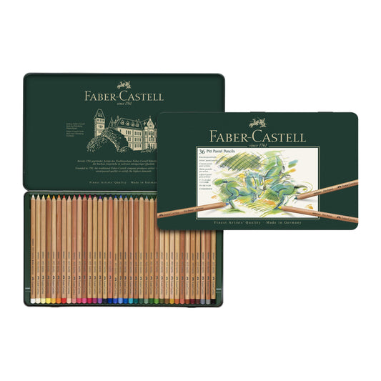 Faber-Castell Pitt Pastel Pencils, 36 Colors || أقلام باستيل فابر كاستل بيت، 36 لونًا