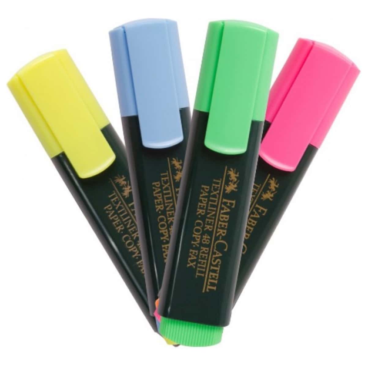 Faber Castell Highlighters Set of 4 || اقلام فسفوري فيبر كاستل ٤ لون