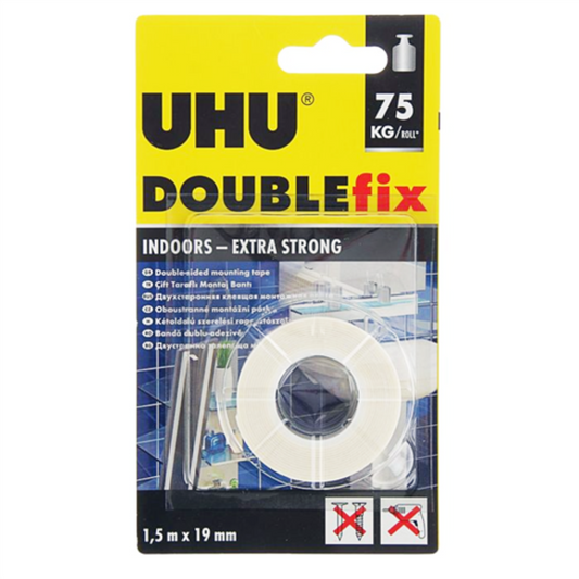 UHU DOUBLE SIDED TAPE 1.5*19 mm || تيب دبل فيس يوهو