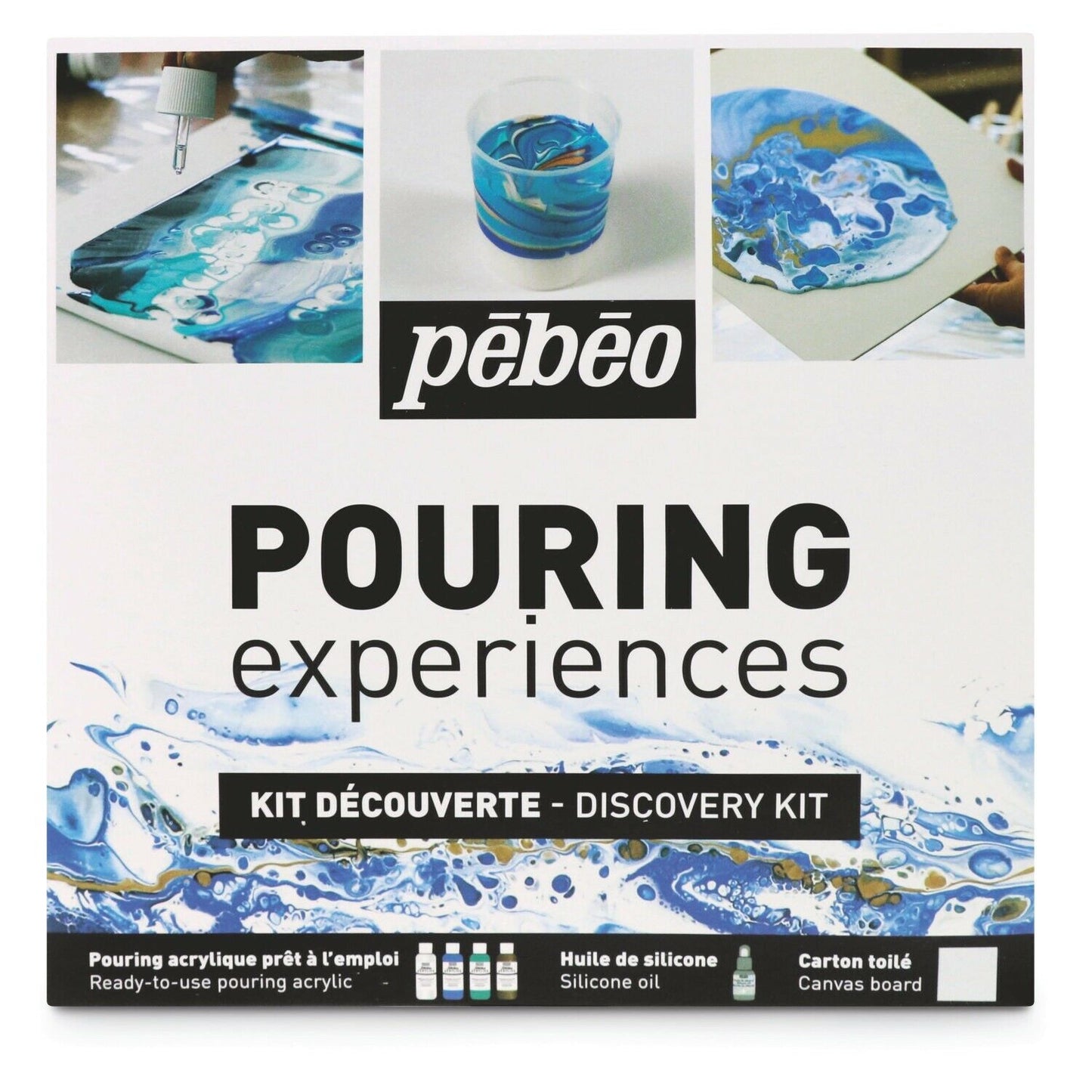 Pebeo Pouring Experience Discovery Kit || طقم الوان سكب بيبيو مجموعه ديسكفري