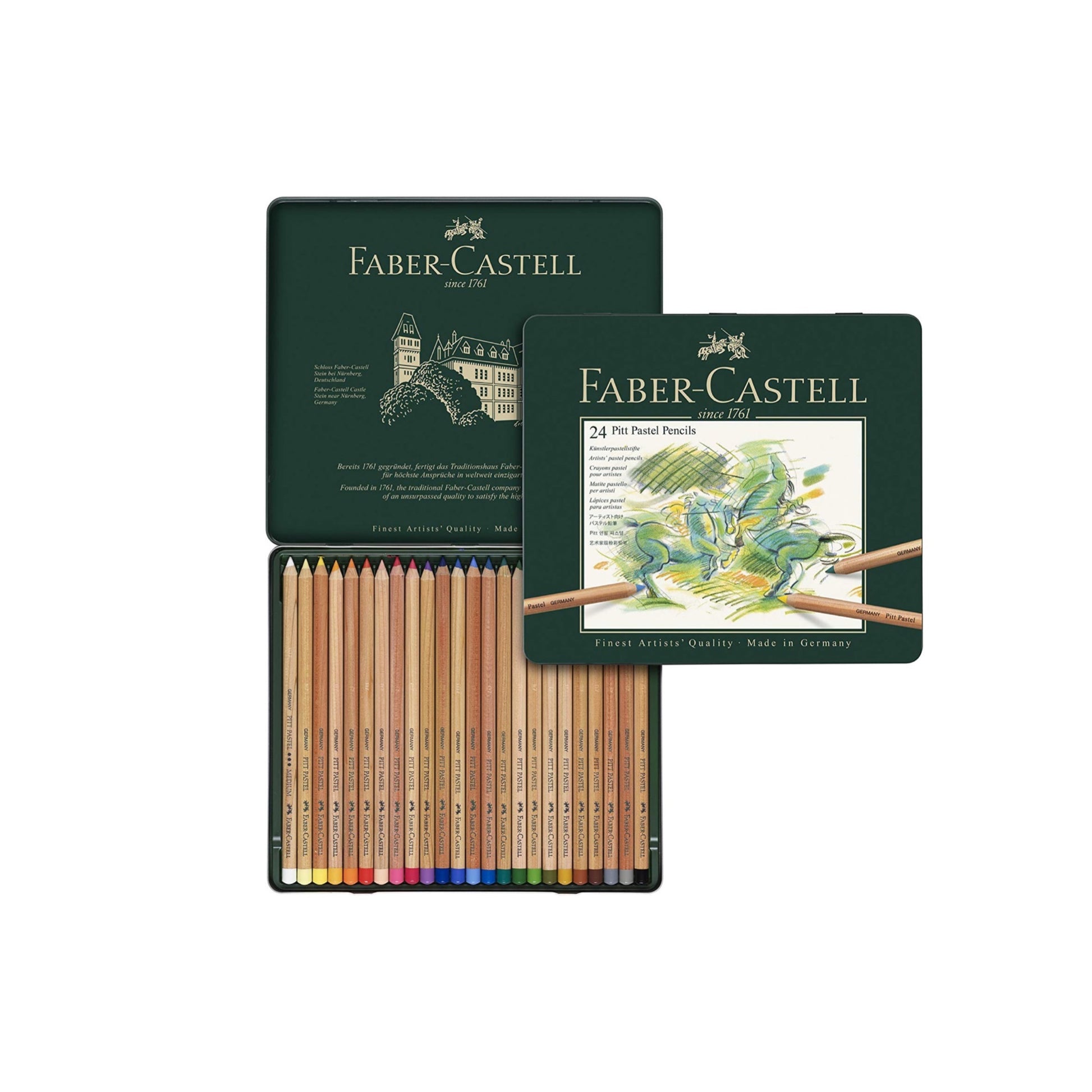 Faber Castell  Colour pencil Pitt Pastel 24 || الوان فيبر كاستل بيت باستيل ٢٤