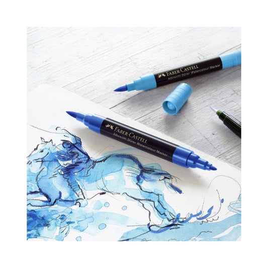 Faber Castell Albrecht Dürer Watercolor Markers Gift Box of 10 || مجموعه اقلام تلوين فيبر كاستل البرت ديورر واتركلر ماركر 10 الوان