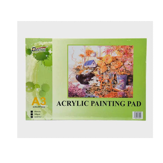 Acrylic Painting Pad A3 Size || دفتر رسم و تلوين اكريليك حجم اي ثري