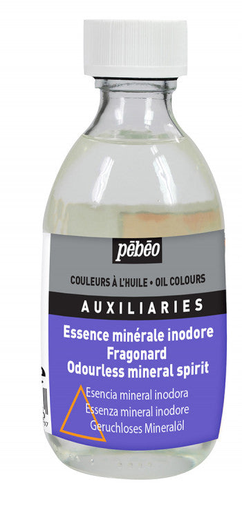 Pebeo Odorless Mineral Spirit 245 ml || وسيط عديم الرائحة مخفف الوان زيتية مواد طبيعية 245 مل