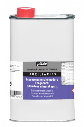 Pebeo Odorless Mineral Spirit 1 L ||  وسيط عديم الرائحة مخفف الوان زيتية مواد طبيعية 1 لتر
