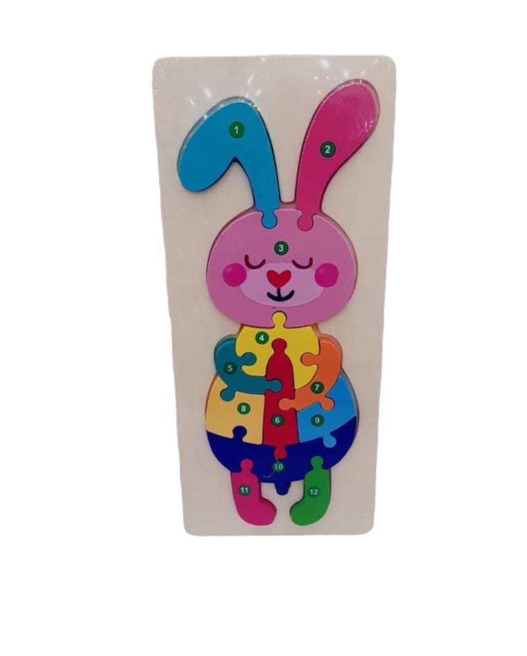 Puzzles Bunny 12 Pcs || بازل ارنب ١٢ قطعة