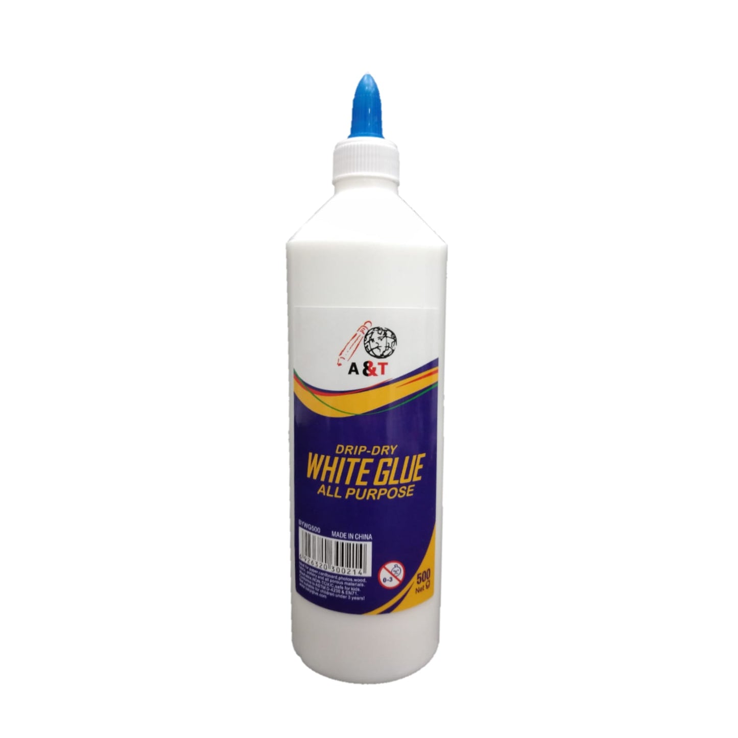 A&T White Art and Craft Glue Jumbo Size || صمغ غرى ابيض جامبو - مكتبة توصيل