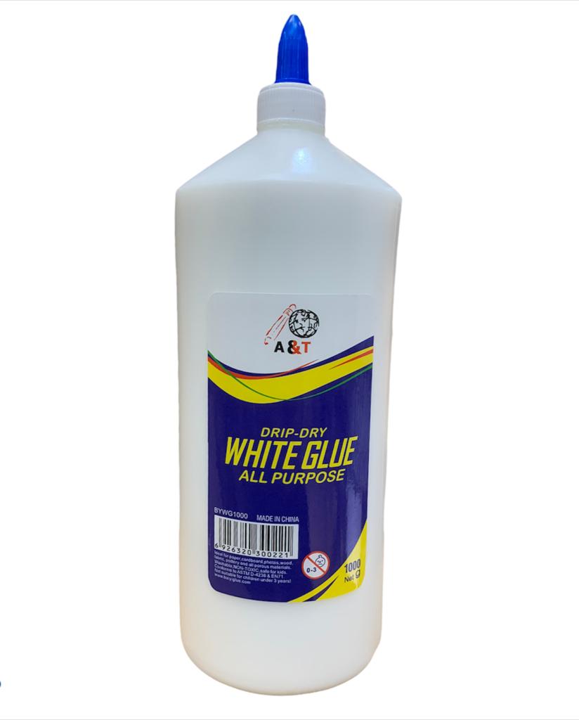 A&T White Art and Craft Glue Jumbo Size 1 Kilo  ||  صمغ غرى ابيض جامبو 1 كيلو