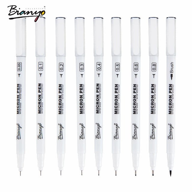 Sketch Micron Pen Sets || طقم اقلام تحبير سكتش درجات مايكرون
