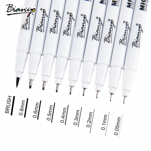 Sketch Micron Pen Sets || طقم اقلام تحبير سكتش درجات مايكرون
