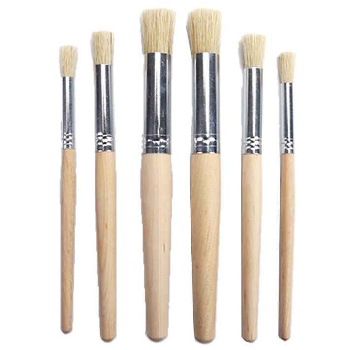 A&T Thick Brush Sets 6 Pcs || مجموعة فرش خشنة 6 فرشة