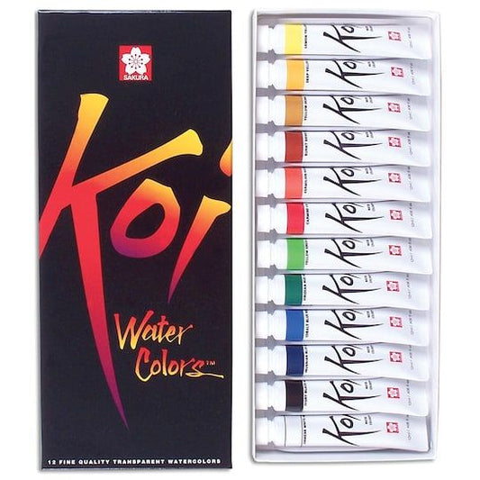 sakura watercolor tubes 12 colors