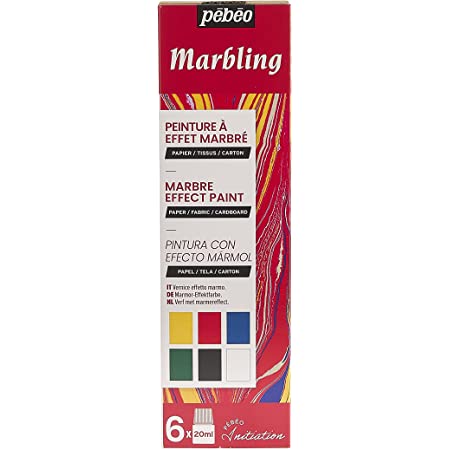 Pebeo Marbling Set 6 Colors 20 ml || مجموعه الوان ماربلنق 6 لون حجم 20 مل