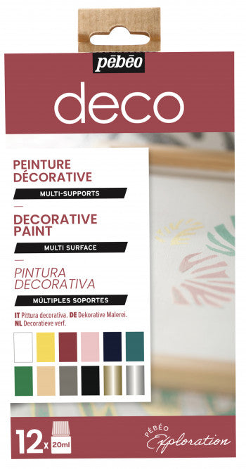Pebeo Deco Set 12 Colors 20 ml || مجموعه الوان بيبيو ديكو 12 لون حجم 20 مل