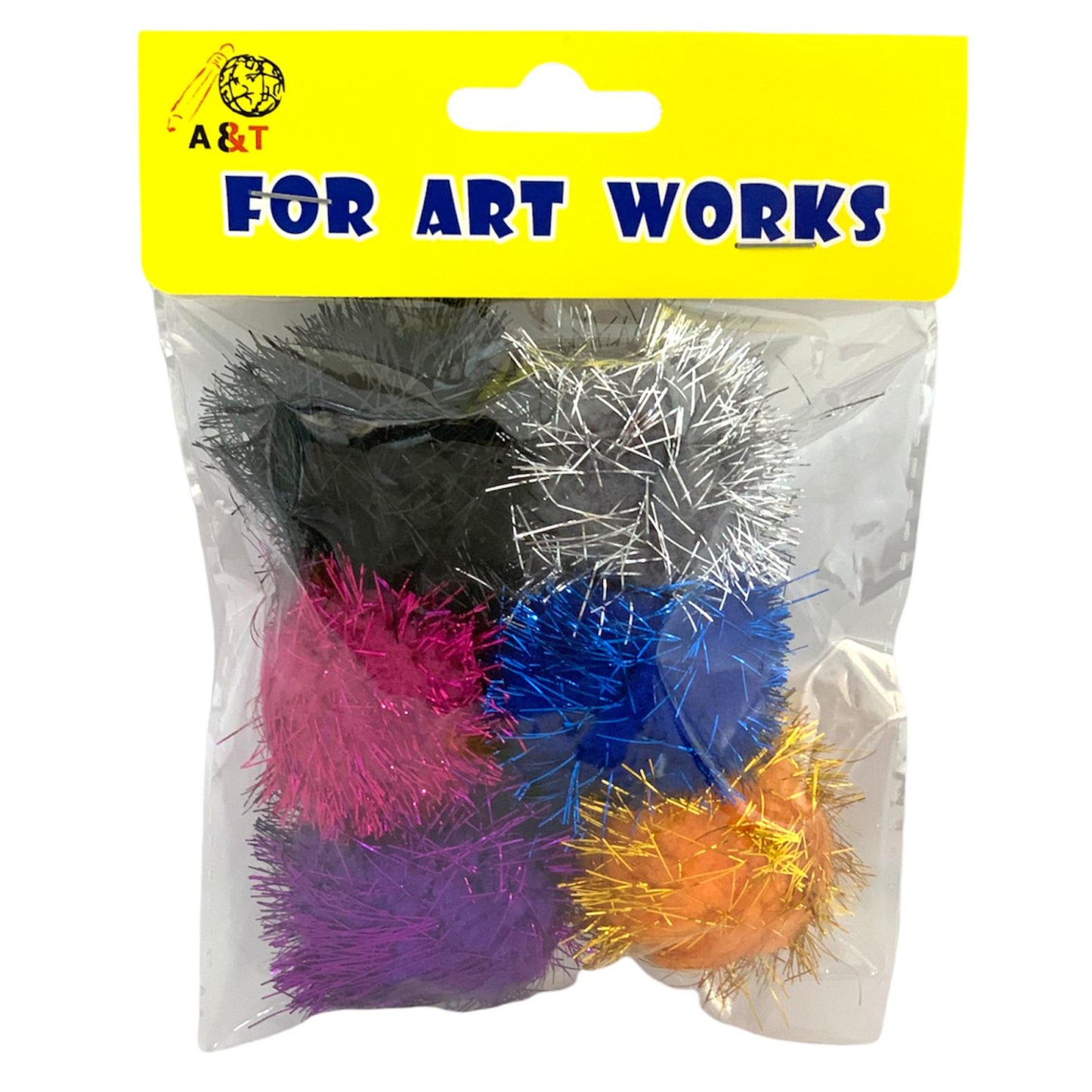 A&T Glitter Cotton Mix Large || زري قطن مشكل كبير