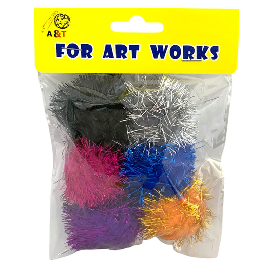 A&T Glitter Cotton Mix Large || زري قطن مشكل كبير