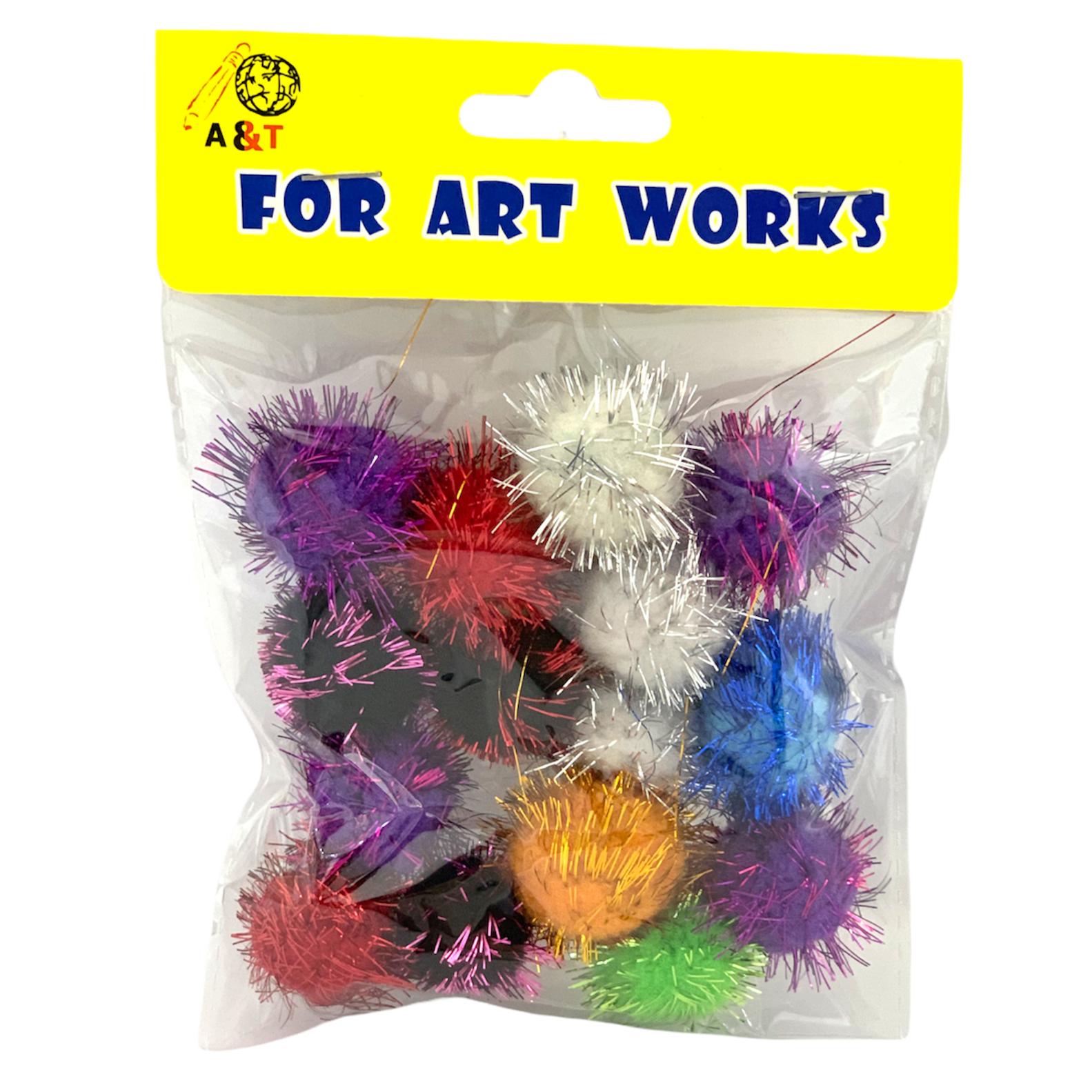 A&T Glitter Cotton Mix Medium || زري قطن مشكل⁩ وسط