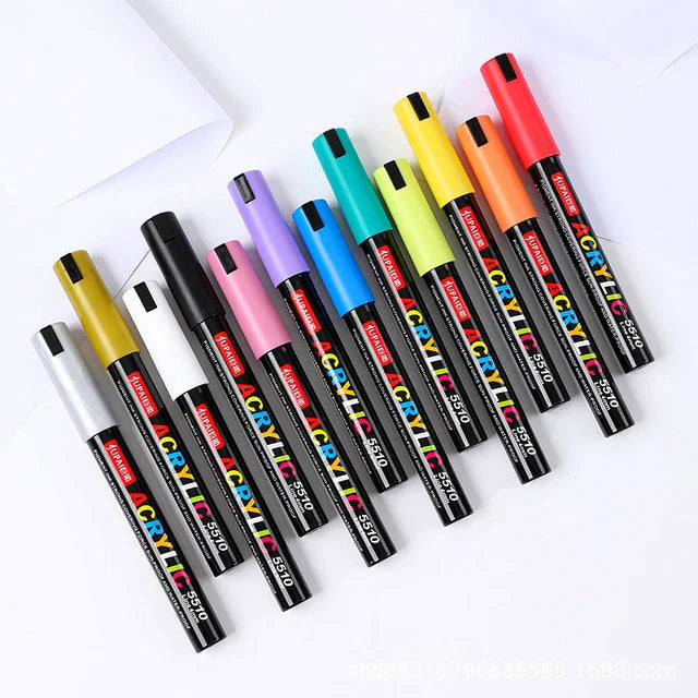 Jubai Acrylic Marker Line 4mm 60 color || اقلام اكريلك ماركر 4مم 60 لون