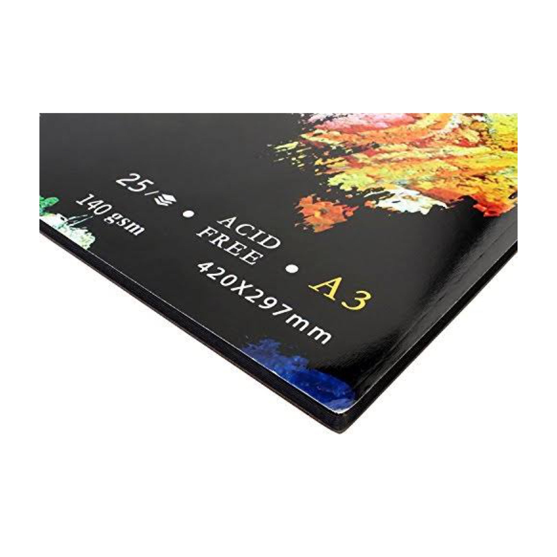 A&T Black Paper Sketch pad A3 Size || A3 دفتر سكتش اسود حجم