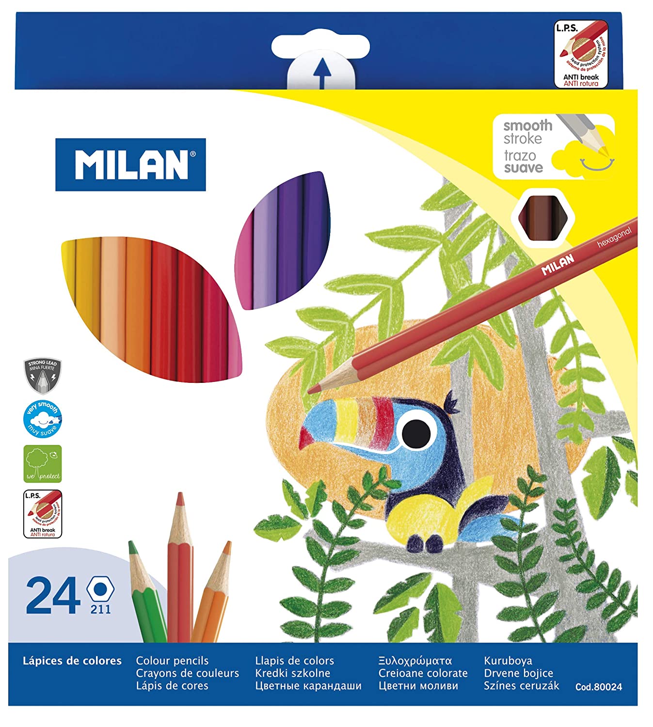 Milan Colored Pencils || الوان خشبية ميلان - مكتبة توصيل