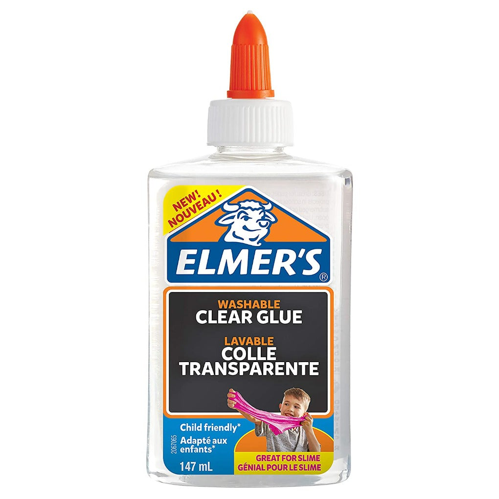 Elmer's Clear PVA Glue, Washable || صمغ شفاف لصنع السلايم ماركه المرز