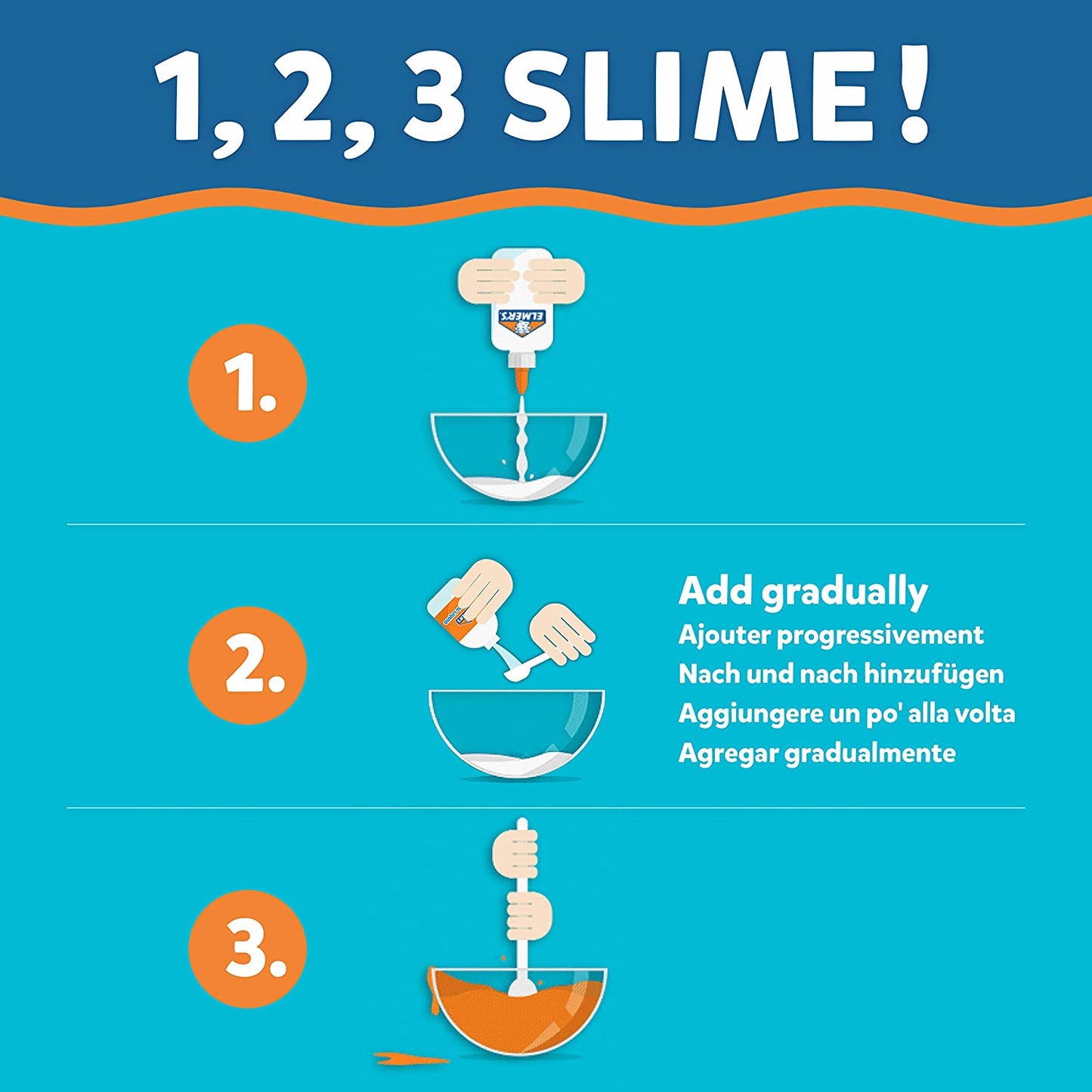 Elmer’s Metallic Slime Kit Include Metallic Glue with Magical Liquid Slime Activator || مجوعة صناعة السلايم الميتاليك السحري ماركة المرز