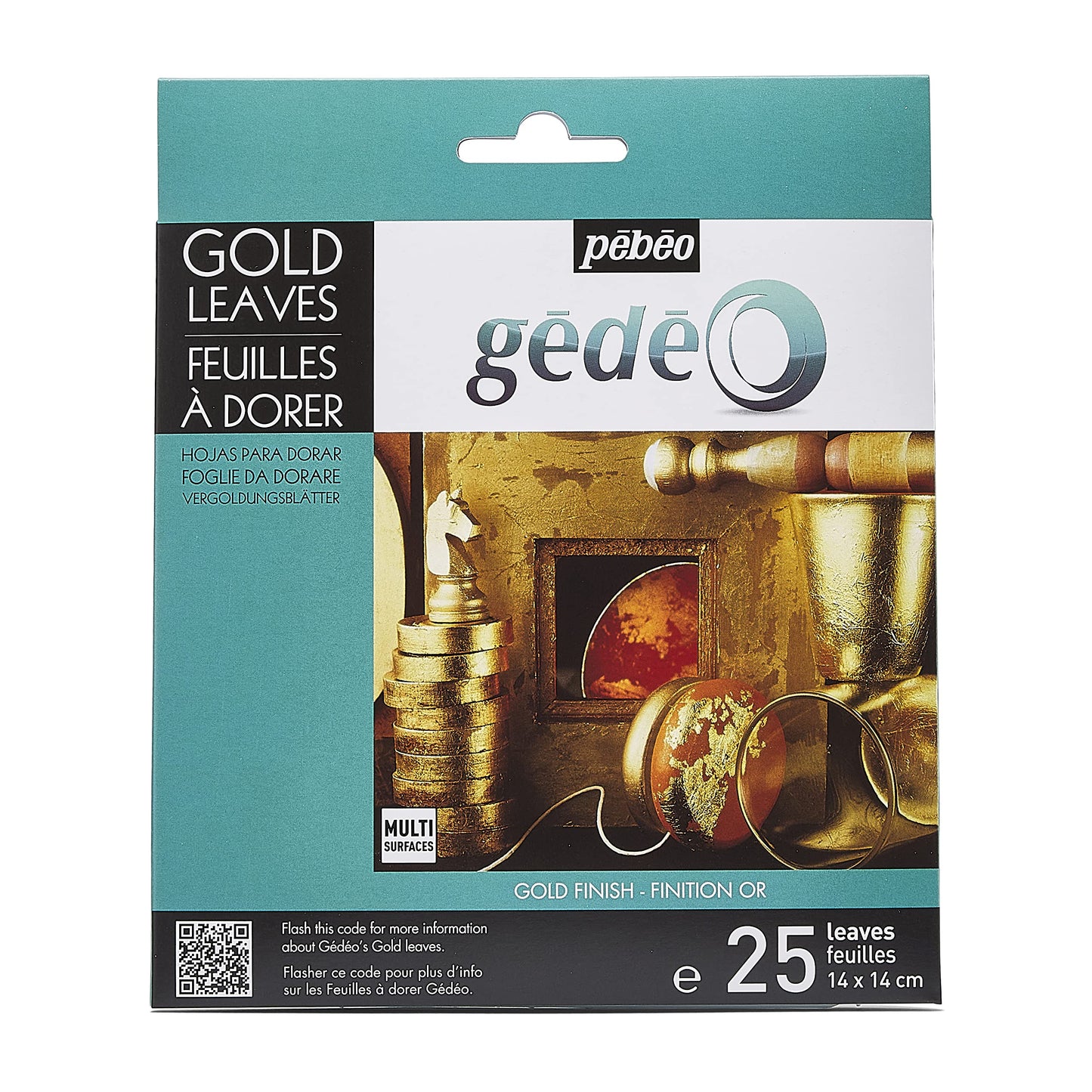Pebeo Gedeo Gold Sheets 25 pcs || ورق ذهب بيبيو 25 ورقة