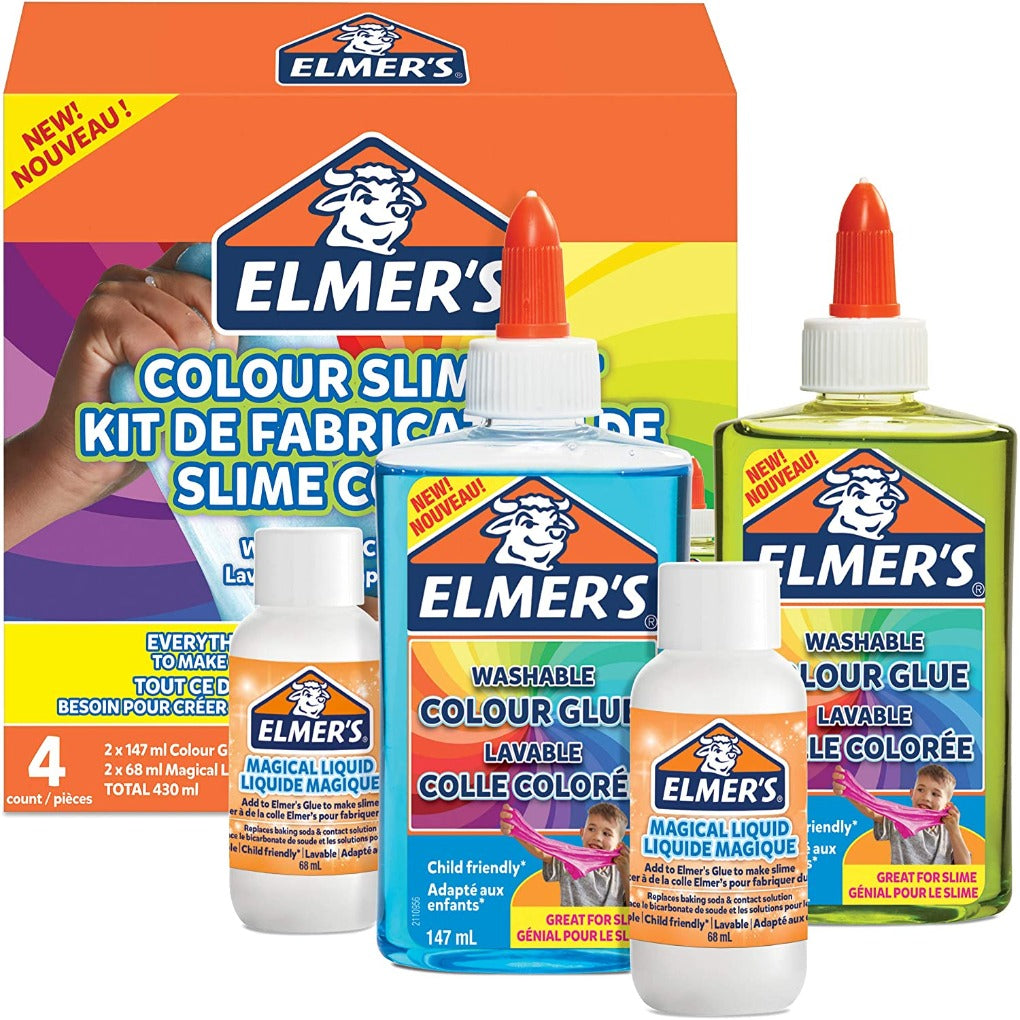 Elmer's Colour Slime Kit || مجموعة صناعة السلايم ماركة المرز